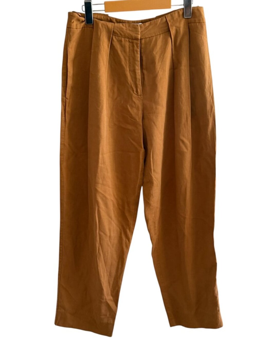 VERONIKA MAINE Linen Blend Pleated Trouser Pants Size 10